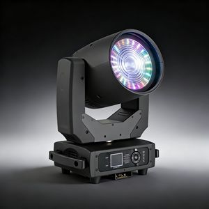 Projecteur LED professionnel à tête mobile 150W RGBL avec lentille Fresnel multicanal pour DJ, discothèque, événementiel et équipement d'éclairage - Product Image 1