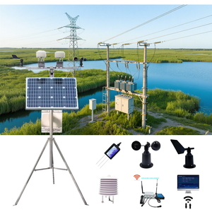 Estación Meteorológica Profesional Automática Inteligente Celular 4G <span class=keywords><strong>GSM</strong></span> para Agricultura Ambiental con Sensor de Viento, Solar, Pluviómetro, Sensor de Suelo y GPRS - Product Image 3