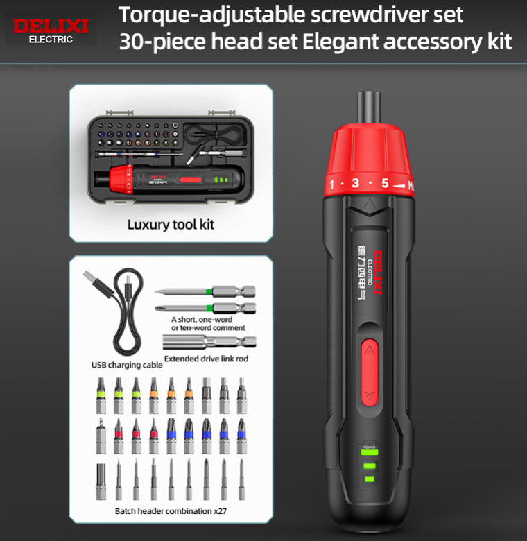 Ajuste de 6 velocidades, juego de 30 piezas.