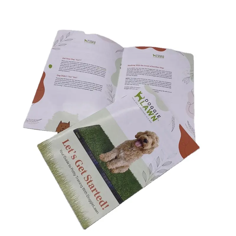 FSC Wholesale Customized Printing Service Art Paper Instruction Book Leaflet Manual Instruction Brochure