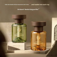 Diffuseur de parfum en verre moderne avec motif rose - Style cool, parfum d'ambiance longue durée pour la maison et la voiture