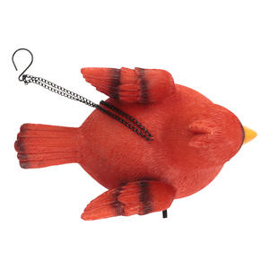 שרף קרדינלי חיים ציפור בירדהאוס lifelike סגנון אמנות בית גן & בחוץ שימוש חיצוני דקורטיבי מושלם מתנה - Product Image 3