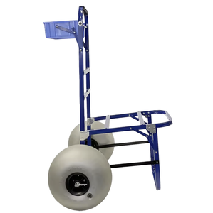 Sıcak satış alüminyum katlanır balıkçılık plaj alışveriş için iki balon tekerlek Metal platformu ile market arabası depolama araçları - Product Image 4