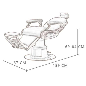 Phật sơn nhà máy mới điện thủy lực <span class=keywords><strong>Barber</strong></span> chair2 động cơ với Tùy chỉnh màu sắc cho cửa hàng cắt tóc - Product Image 5