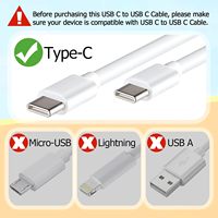 Câble d'alimentation Usb-c de données de charge rapide Pd 1m 2m 60w câble de chargeur type-c à type C pour téléphone portable Huawei/Xiaomi/Samsung