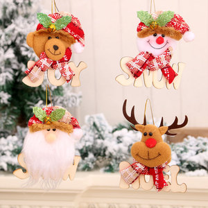 Nuevos adornos navideños de madera con letras, decoraciones para árboles de Navidad, regalos de Navidad - Product Image 1