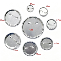 Set Lengkap Badge Pin Belakang Berbahan Tinplate Model Dutch, Bahan Baku DIY untuk Pembuatan Badge dengan Mesin Badge