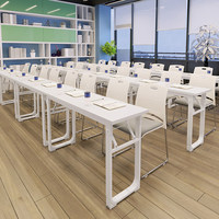 Tables et chaises pliantes pour établissements d'enseignement HYZ-210X, bureaux de tutorat pour étudiants, tables de conférence modulaires modernes