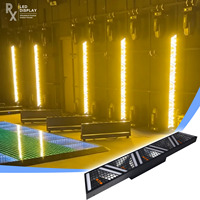 Éclairage de scène LED matriciel à 5 têtes RX avec RGB DMX512 et contrôle vocal, mode automatique, intensité variable, construction métallique IP20 pour concert/KTV