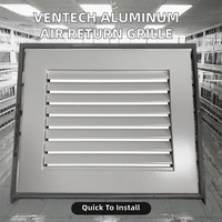 Grille de ventilation électrique en alliage d'aluminium pour plafond, diffuseur pour CVC, moderne, extérieur, sous-sol, entrepôt, atelier