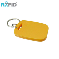 Porte-clés RFID personnalisé RAFID MF 1K NFC Porte-clés EM4200 Porte-clés RFID ABS étanche/résistant aux intempéries, mini étiquette RAFID/OEM