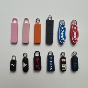Custom Logo cerniera di alta qualità Puller Oem per borse all'ingrosso fantasia cerniere testa Slider stringhe Zip cordoncino gomma - Product Image 3