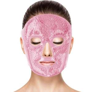 Mascarilla Facial Reutilizable de Perlas de <span class=keywords><strong>Gel</strong></span> con Revestimiento de Felpa, Transferencia de Temperatura Uniforme, Uso Dual Frío/Calor, Compresa Facial para Cuidado - Product Image 5