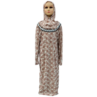 Robe à capuche pour enfants de 1 à 10 ans, Robe musulmane, Hijab Abaya, vêtements islamiques pour filles, S-4XL