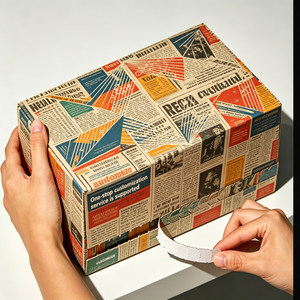 Boîte mystère personnalisée avec emballage à bande de déchirement, emballage pliable pour envoi postal, bande de déchirement auto-adhésive, emballage de livraison pour boîte mystère - Product Image 2