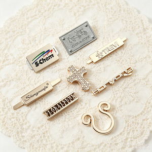 custom metal tags for packaging, custom logo metal charms, zinc alloy brand tags - Product Image 6