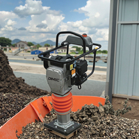 PME-RM65 Walk Behind Rammer 4 Stroke Petrol Engine 13KN Force Tamping Jack for Road Base Preparation Project