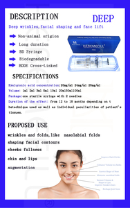 CE Face Ha Dermal Filler <span class=keywords><strong>Acide</strong></span> <span class=keywords><strong>Hyaluronique</strong></span> Injectable 1ml 2ml 5ml <span class=keywords><strong>Acide</strong></span> <span class=keywords><strong>Hyaluronique</strong></span> pour Lèvres, Nez et Menton - Product Image 6