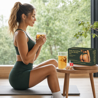 Tisane aux herbes pour l'amélioration des hanches, mélange modelant les fesses, sachet de Poria, graines de Coix, écorce de mandarine, datte rouge, sachet floral, en boîte, fabricant