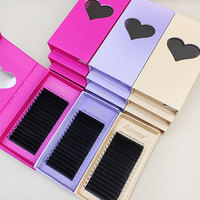 Lashestar Extensions de Cils Marque Privée en Plateaux, Vente en Gros, Noir Foncé Mat, Vison Cachemire, Cils Individuels
