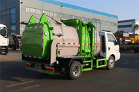 Camion à ordures alimentaires Dongfeng Tuyi 5 CBM avec cuve scellée et chargement latéral pour la collecte des déchets de restaurant
