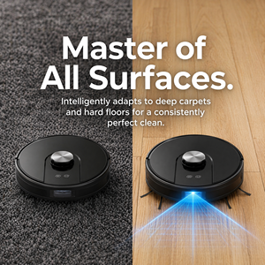 Self-Emptying LDS <b>Robot</b> <b>Vacuum</b> Cleaner with App Control, Smart Navigation for Carpets & Hard Floors - Product Image 5