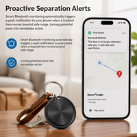 Traceur intelligent certifié MFi et Google Find My Device, localisateur GPS privé, anti-perte, compatible avec Apple Find My et Android