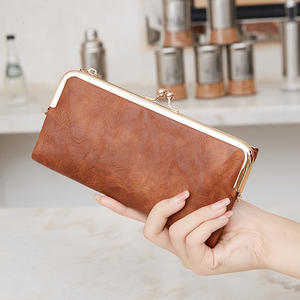 Solid Color Multi Functional Long Wallet, Vintage Clutch <b>Coin</b> <b>Purse</b>, Women's Card Holder Zipper Wallet - Product Image 6