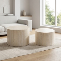 Table basse ronde contemporaine en bois MDF écologique, design personnalisé, pour la maison, le salon, marque Jite