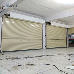 Rodillo de puerta de garaje eléctrico de operación motorizada eléctrica AUMEGI/tambor protección anticorrosión puerta enrollable de Pvc - Product Image 5