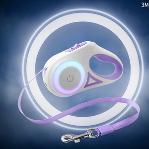 Correa de Perro Retráctil de Lujo ONESTEP con Luz Led para Paseos Nocturnos y Mango Antideslizante - Product Image 3