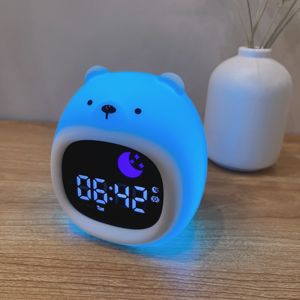Horloge d'apprentissage du sommeil en gros avec affichage LED <span class=keywords><strong>Soleil</strong></span> Lune, machine à sons apaisants et veilleuse numérique pour bébés et enfants - Product Image 2