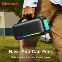 Haut-parleur portable Mcdodo 898 ZENO BassBoost 2 avec grand haut-parleur de 60 mm, son stéréo, V5.4, étanche IPX5, charge rapide USB-C 4000 mAh