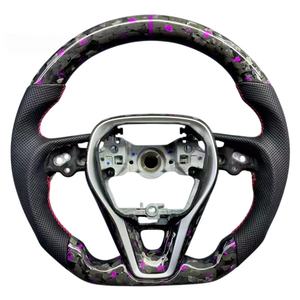 Volante de Fibra de Carbono Forjado Rojo Hecho a Mano Personalizado para Toyota Camry L LE XLE <span class=keywords><strong>SE</strong></span> XSE TRD Avalon de 8ª Generación - Product Image 2