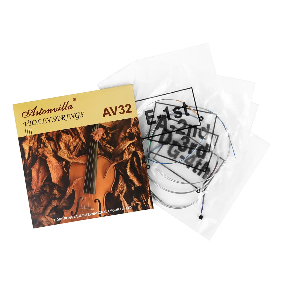 Astonvilla AV32 Producción de alta calidad Material de aluminio y magnesio Cuentas de cuerda coloridas Cuerdas de violín