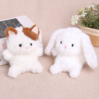 Peluche personnalisable pour enfant : Panda, pingouin, éléphant – Série Compagnon de table et de main – Cadeau apaisant