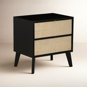 Table de chevet <span class=keywords><strong>BlackNight</strong></span> avec deux tiroirs pour chambre à coucher - Product Image 4