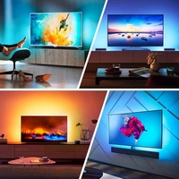 Rétroéclairage TV à Immersion fonctionne avec boîtier TV Led HDMI Wifi bande LED intelligente lumière et synchronisation de la musique Compatible Alexa Google Assistant