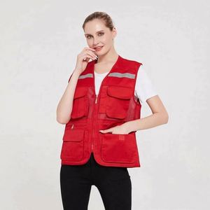 Chaleco Cargo de Poliéster Impermeable y Reflectante de Alta Calidad para Hombre, de Secado Rápido, con Múltiples Bolsillos, para Escalada, Caza, Fotografía, Verano - Product Image 4