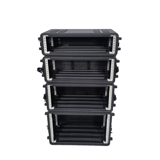 Custom 19" 260/390mm Portable 2U 3U 4U 6U Flight Case Qsc K12 Power Amplifier Flight Case Shockproof Flight Case for Processor