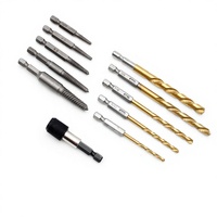 Kit de 11 extracteurs de vis et forets à rotation gauche pour vis cassées