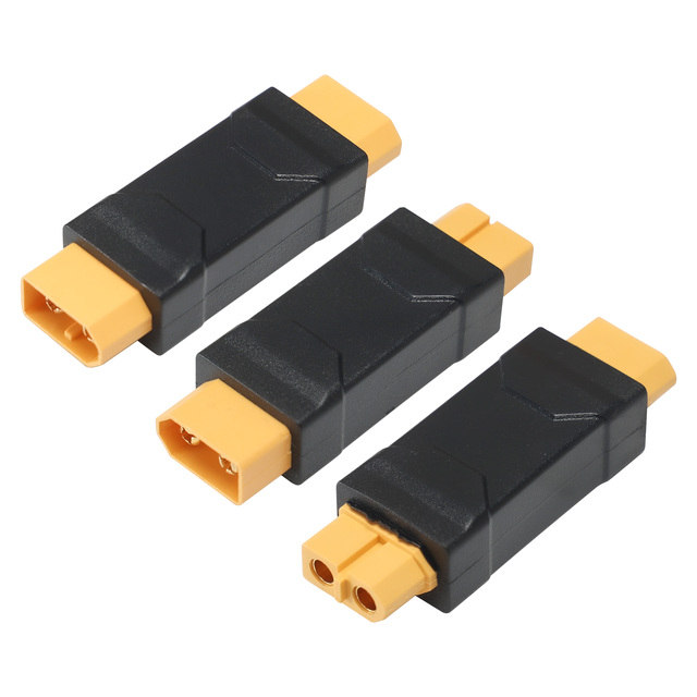 Factory Custom OEM ODM XT60 Connector Adapter Converter Male Female Set PVC Housing Copper Contact for RC Lipo Battery Car Boat