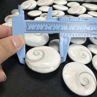 Cristal naturel Wafer Sun Shell pierres de guérison Sun Shell Wafer ornements pour la décoration de la maison