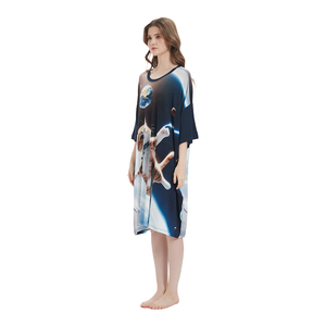 Robe de <span class=keywords><strong>nuit</strong></span> imprimée personnalisée Vêtements de <span class=keywords><strong>nuit</strong></span> Sexy Night Oversized Woman Sleep Tee - Product Image 2