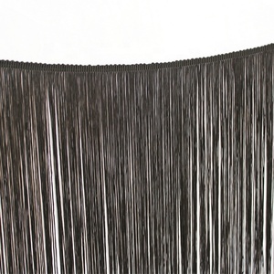 Tùy Chỉnh 100Cm 80Cm 60Cm 50Cm 30Cm 20Cm Màu Đen Trắng Dài Chainette <span class=keywords><strong>Fringe</strong></span> Trims Cho Trần Dresses Chụp Đèn Rèm Cửa - Product Image 2