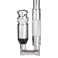 76-108MHz 8 L'article BNC Télescopique En Acier Inoxydable Antenne Radio FM pour Talkie-walkie FM Radio Air Band Scanner PMR Radio