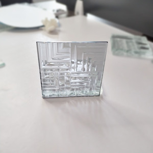 Verre de fonte chaude de tache de modèle d'art de verre fondu de bâtiment décoratif de conception nouvelle - Product Image 1