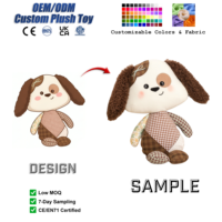 Jouet en peluche personnalisé pour chien, animaux en peluche personnalisables, jouet en peluche doux, chaton en peluche Kawaii, poupée en peluche, vente en gros OEM ODM