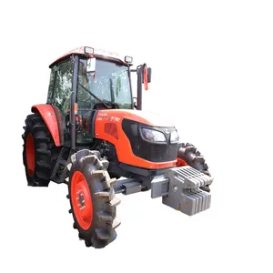 Tratores pequenos usados 4x4 mini fazenda 95hp 4wd Kubota M954KQ trator tracteur agricole & carregador frontal
