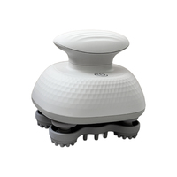 Dispositivo de Relajación Capilar Portátil con Nodos de Silicona y Vibración de Amasamiento Profundo, Masajeador Eléctrico